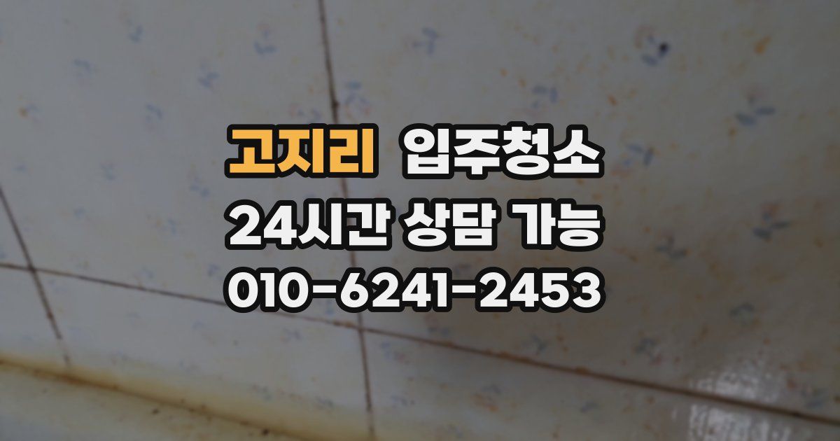 고지리 입주청소