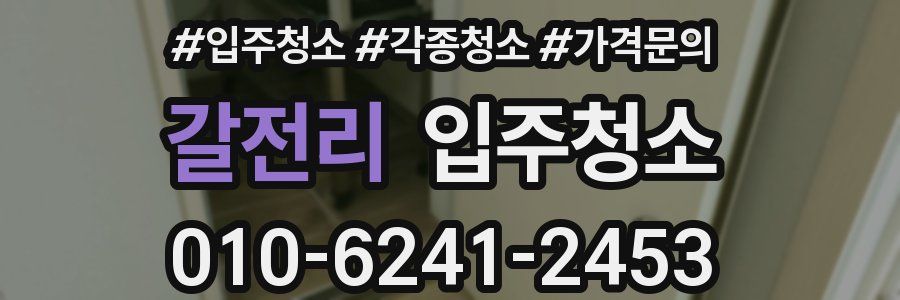 갈전리 이사청소