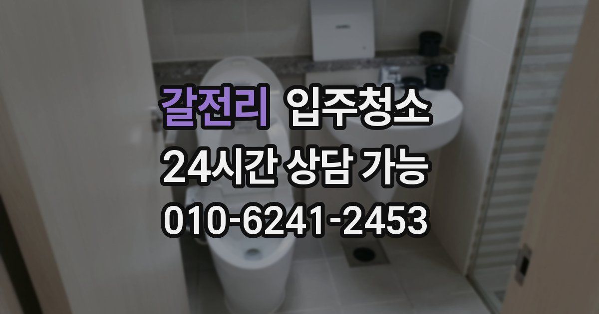 갈전리 입주청소