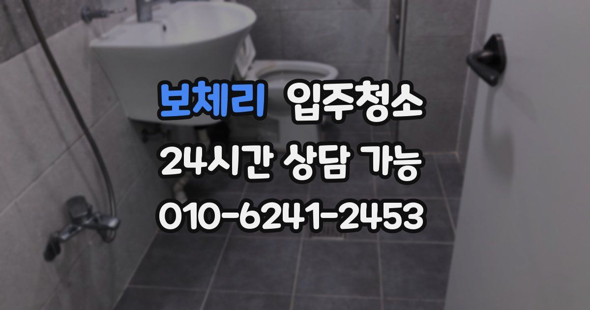 보체리 입주청소