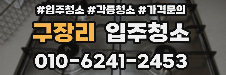 구장리 이사청소