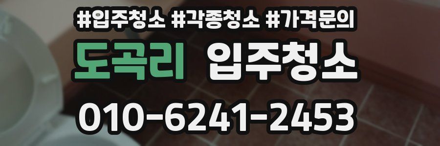 도곡리 이사청소