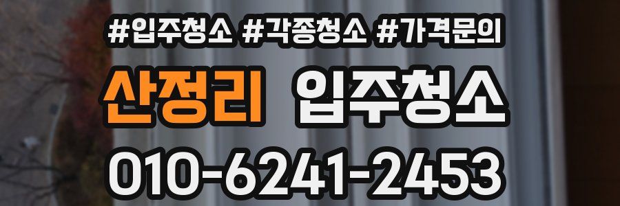 산정리 이사청소