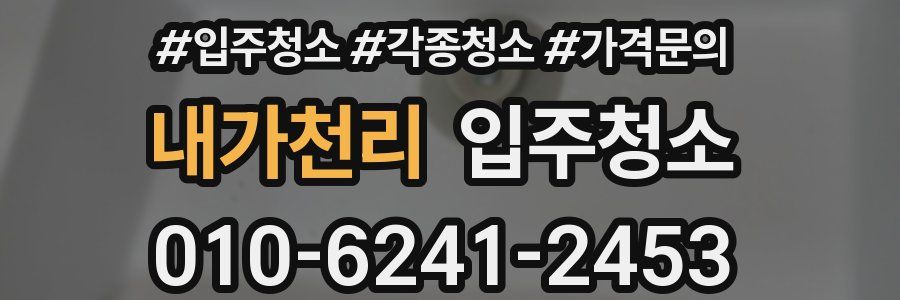내가천리 이사청소