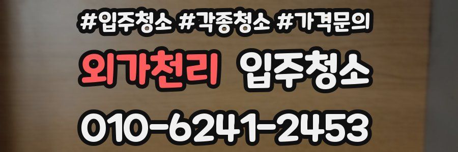 외가천리 이사청소