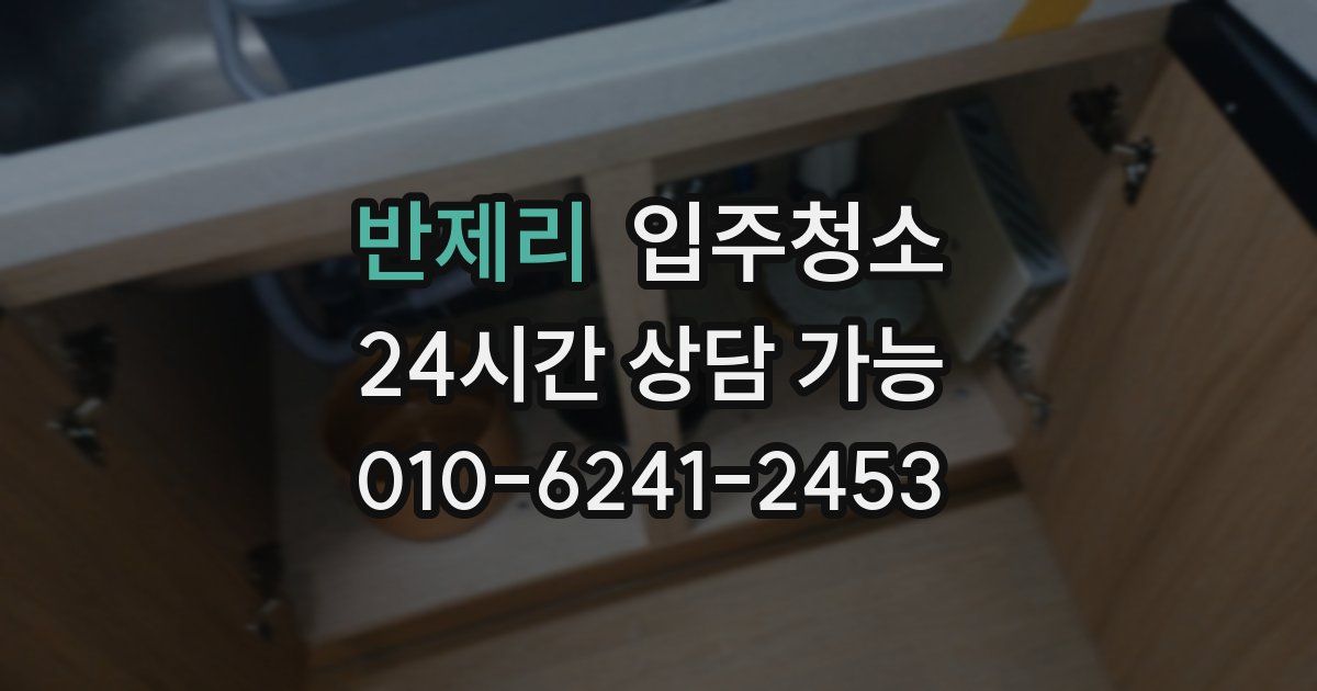 반제리 입주청소