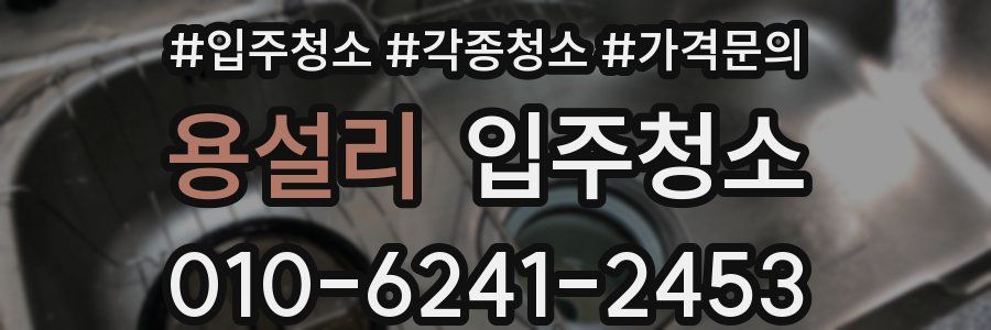 용설리 이사청소