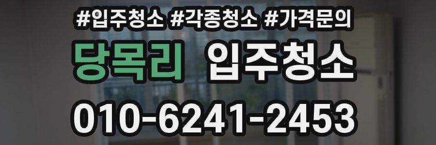 당목리 이사청소