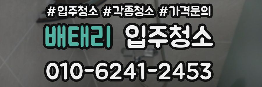 배태리 이사청소