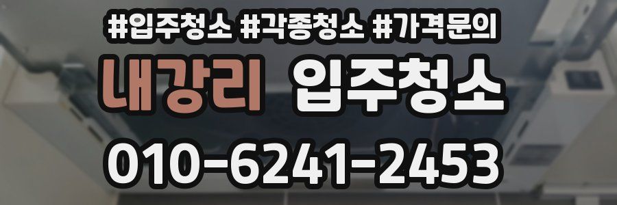 내강리 이사청소