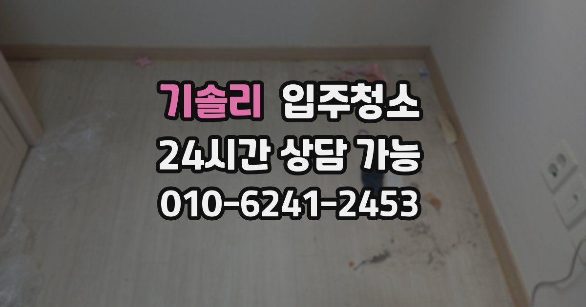 기솔리 입주청소