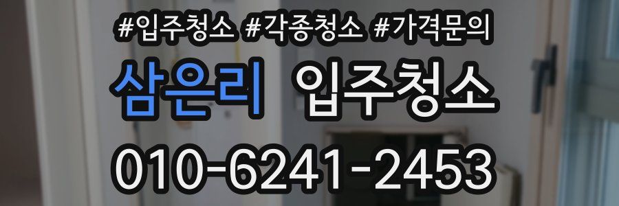 삼은리 이사청소