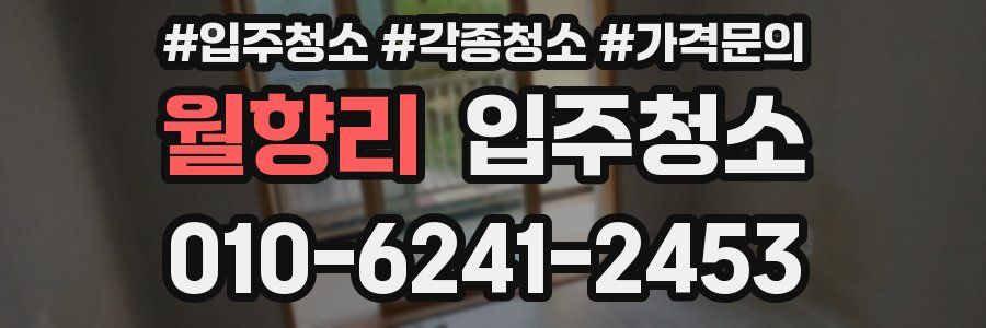 월향리 이사청소