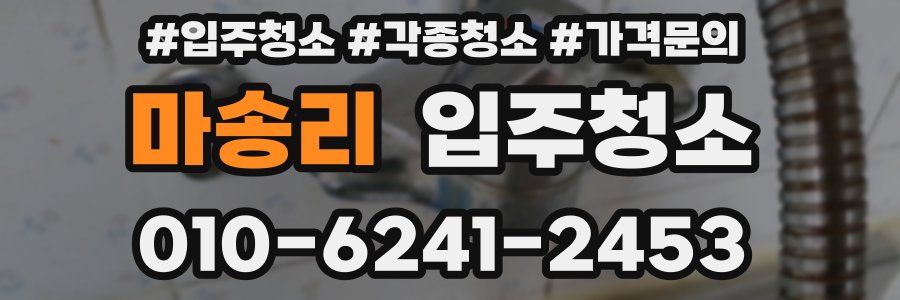 마송리 이사청소