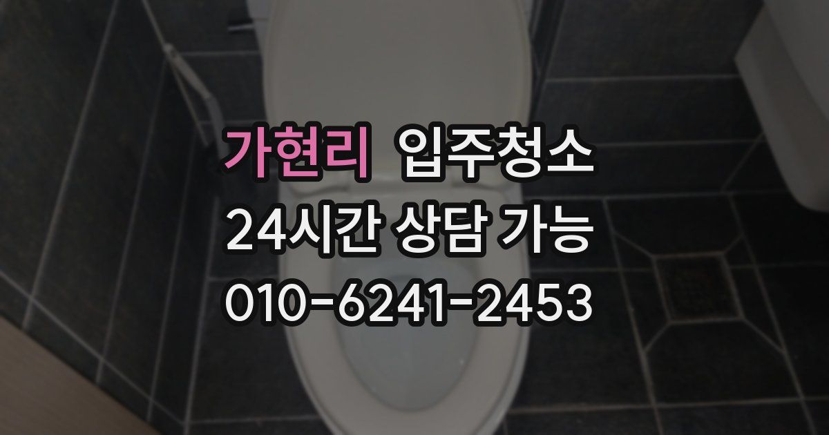 가현리 입주청소