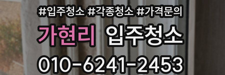 가현리 이사청소