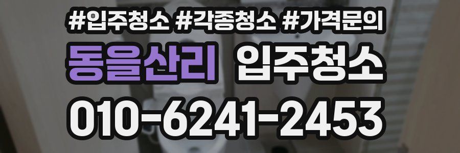 동을산리 이사청소