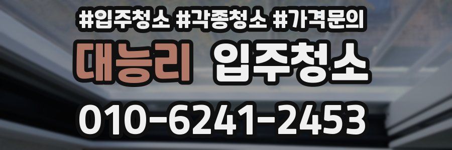 대능리 이사청소