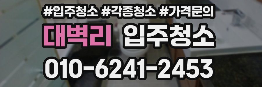 대벽리 이사청소