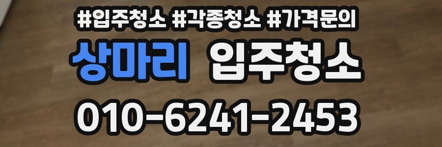 상마리 이사청소