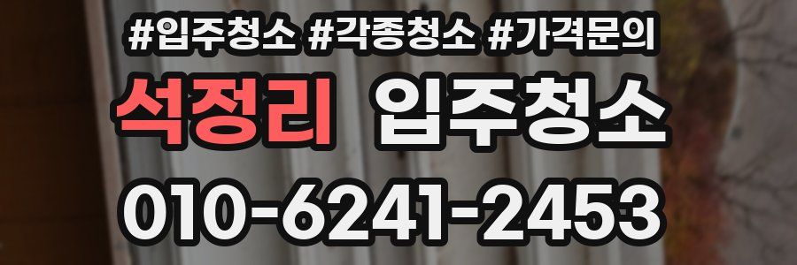 석정리 이사청소