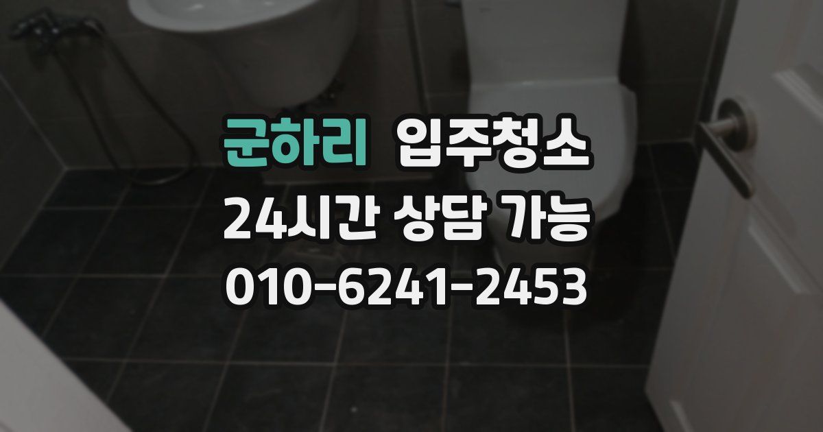 군하리 입주청소