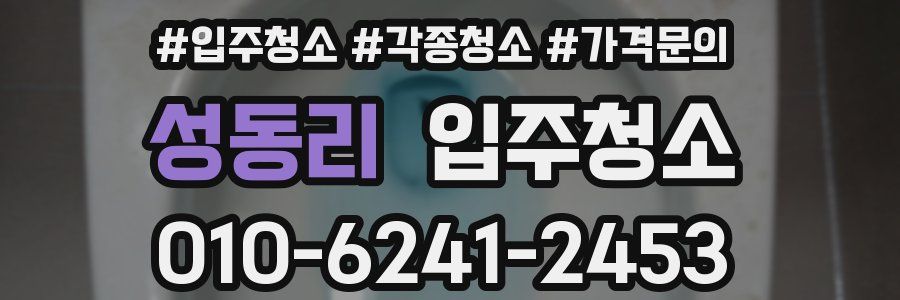 성동리 이사청소