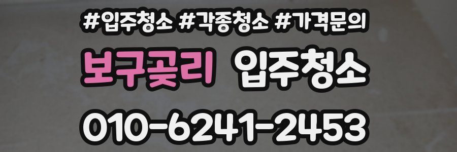 보구곶리 이사청소