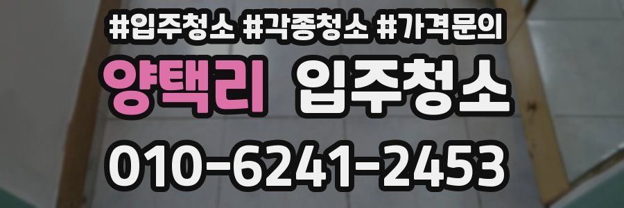 양택리 이사청소