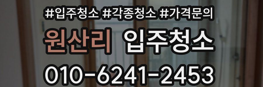 원산리 이사청소