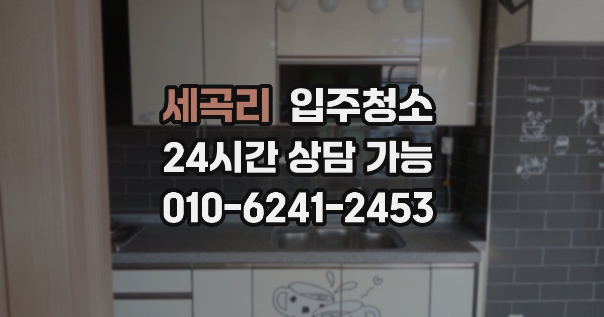 세곡리 입주청소