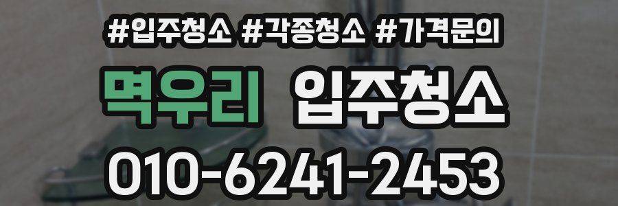 멱우리 이사청소