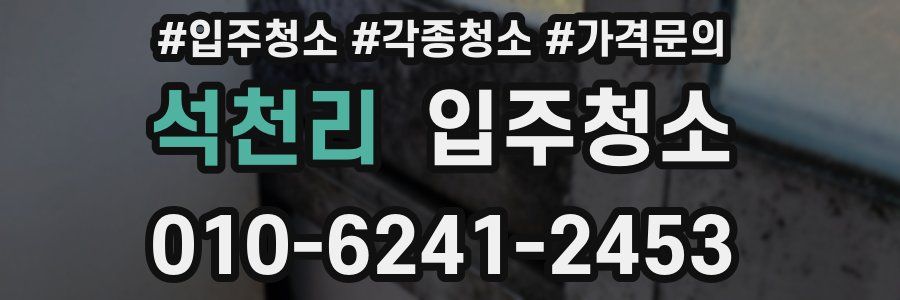 석천리 이사청소