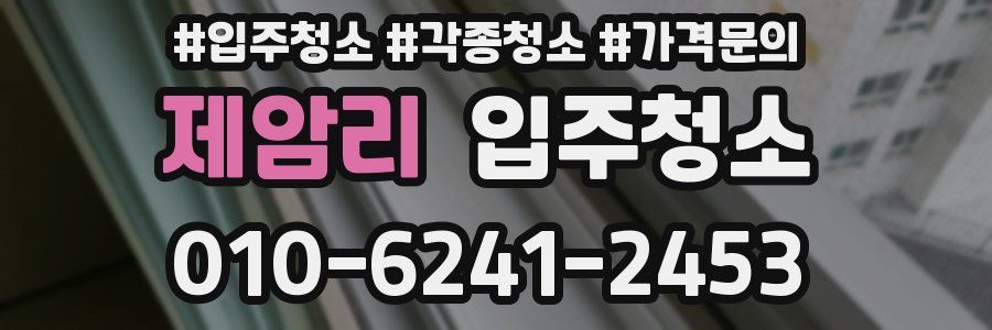 제암리 이사청소