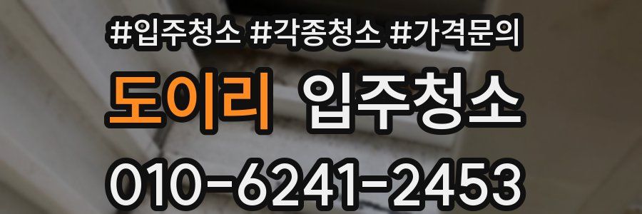 도이리 이사청소