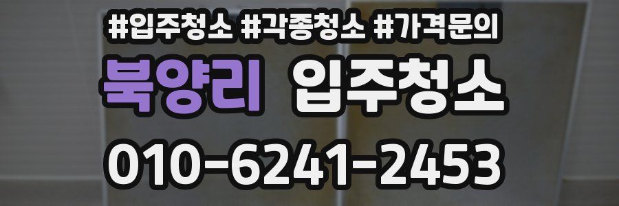 북양리 이사청소