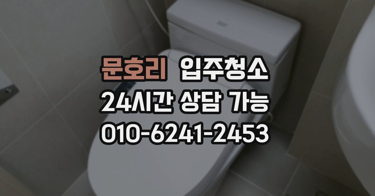 문호리 입주청소