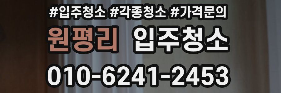 원평리 이사청소
