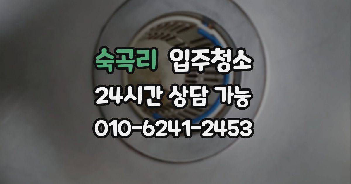 숙곡리 입주청소