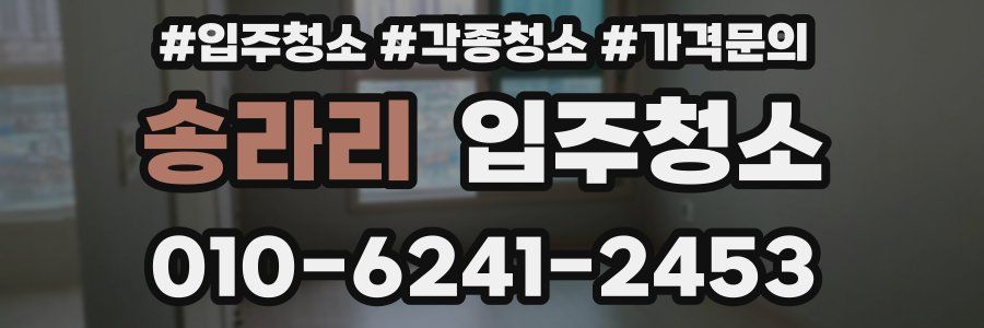 송라리 이사청소