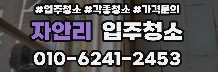 자안리 이사청소