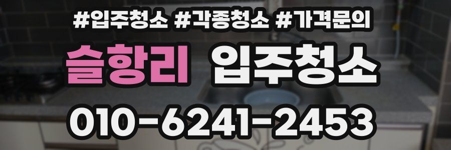 슬항리 이사청소