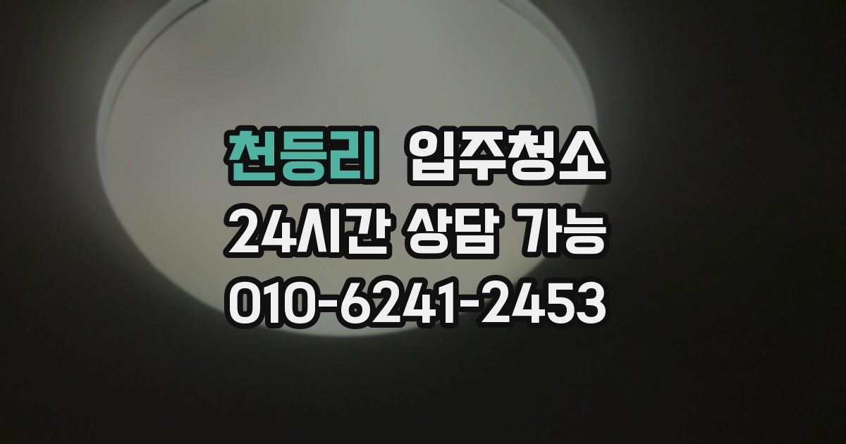 천등리 입주청소