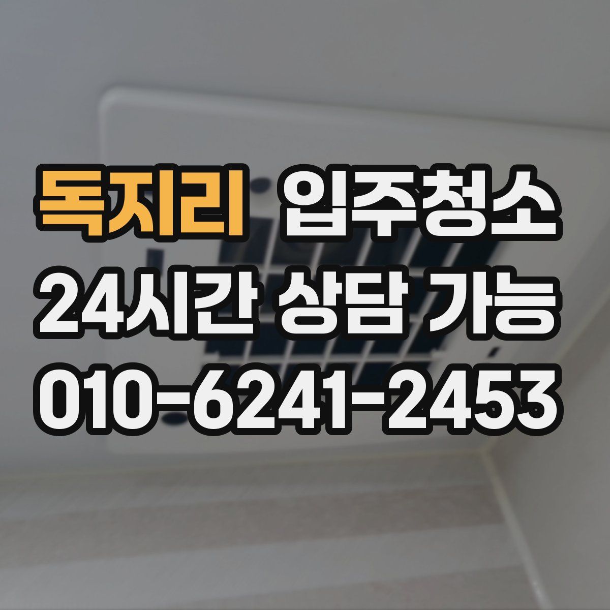 독지리 원룸청소