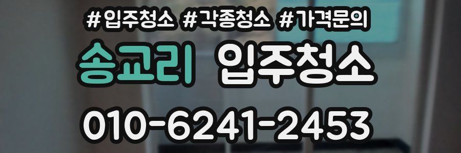 송교리 이사청소