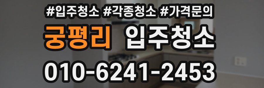 궁평리 이사청소