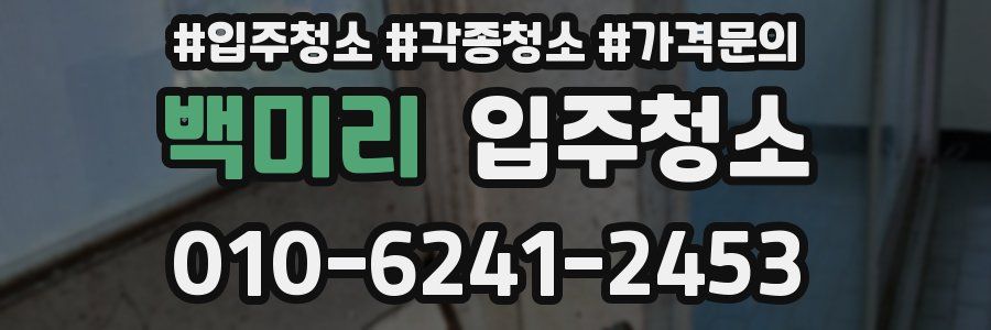 백미리 이사청소