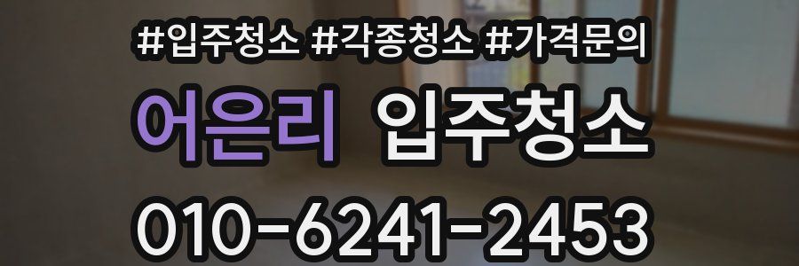 어은리 이사청소