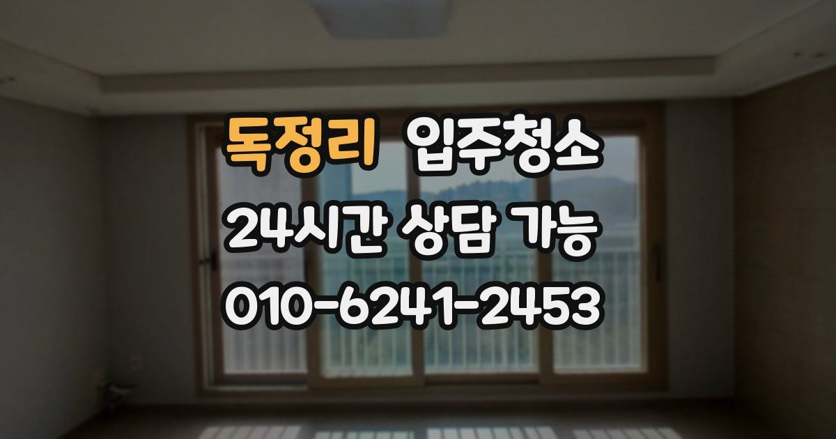 독정리 입주청소