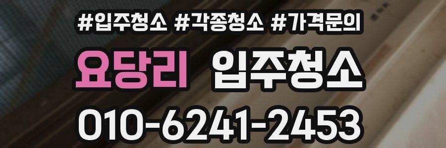 요당리 이사청소